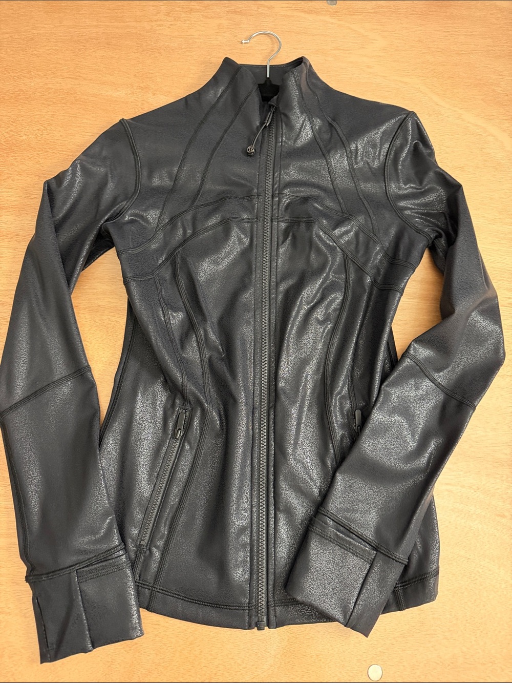 lululemon athletica Black Fitted Zip-Front Jacket